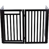 TRIXIE Dog Barrier Four Panel Espresso Gate