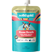 Solid Gold Beef Bone Broth with Turmeric Topper Real Bone Broth with Collagen Wet Dog Food