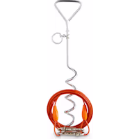 EveryYay Stretch Your Legs Trusty Tether Tie-Out Cable with Spiral Stake, For Dogs up to 50 lbs.