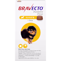 Bravecto Chews for Dogs 4.4-9.9 lbs
