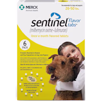 Sentinel Flavor Tabs for Dogs 26 to 50 lbs