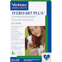 Iverhart Plus Chewable Tablets for Dogs 26 to 50 lbs.