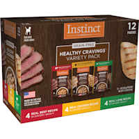 Instinct Healthy Cravings Grain Free Recipe Variety Pack Natural Wet Dog Food Topper