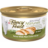 Fancy Feast Gourmet Naturals White Meat Chicken Recipe in Gravy Wet Cat Food