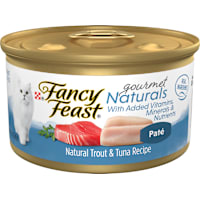 Fancy Feast Gourmet Naturals Trout & Tuna Recipe Pate Wet Cat Food