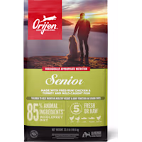 ORIJEN Grain Free, Senior, High Protein, Fresh & Raw Animal Ingredients Dry Dog Food