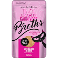 Tiki Cat Savory Broth with Meaty Bits Salmon Flavored Cat Treats