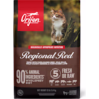 ORIJEN Grain Free Regional Red Premium High Protein Fresh & Raw Animal Ingredients Dry Cat Food