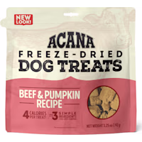 ACANA Singles Grain Free, Limited Ingredients & Freeze-Dried Beef and Pumpkin Dog Treats
