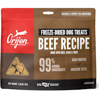ORIJEN Freeze Dried Grain Free, High Protein, Raw Animal Ingredients, Ranch-Raised Beef Dog Treats