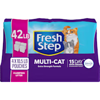Fresh Step Odor Shield Multi Cat Clumping Litter with Febreze Freshness