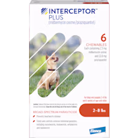 Interceptor Plus Chewables for Dogs 2 to 8 lbs.