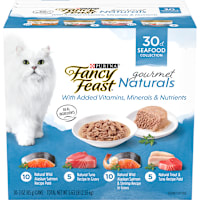Purina Fancy Feast Gourmet Naturals Seafood Wet Cat Food Variety Pack