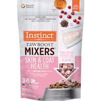 Instinct Freeze Dried Raw Boost Mixers Grain Free Skin & Coat Health Recipe All Natural Cat Food Topper