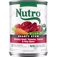 Nutro Gravy Chunky Beef, Tomato, Carrot & Pea hearty Stew Adult Canned Wet Dog Food