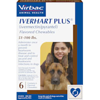 Iverhart Plus Chewable Tablets for Dogs 51-100 lbs