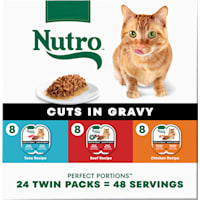 Nutro Perfect Portions Cuts in Gravy MultiPack: Beef; Tuna and Chicken Recipes Wet Cat Food