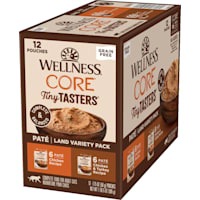 Wellness CORE Tiny Tasters Chicken, Chicken & Turkey Pate Land Variety Pack Grain Free Wet Cat Food