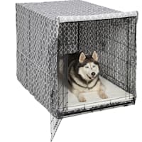 Midwest Quiet Time Defender Gray Crate Cover for Dogs