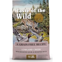 Taste of the Wild Lowland Creek Grain-Free Roasted Quail & Roasted Duck Dry Cat Food