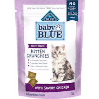 Blue Buffalo Baby BLUE Crunchies, Savory Chicken, Natural Kitten Treats