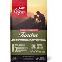 ORIJEN Grain Free & Poultry Free, Tundra, High Protein, Fresh & Raw Animal Ingredients Dry Dog Food