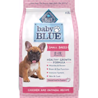 Blue Buffalo Baby Blue Healthy Growth Formula with DHA, Chicken and Oatmeal Recipe Natural Small Breed Puppy Dry Food