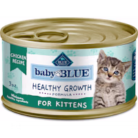 Blue Buffalo Baby BLUE Natural Grain-Free Healthy Growth Formula with DHA, Chicken Pate Wet Food for Kittens