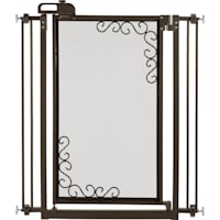 Richell Tall One-Touch Metal Mesh Antique Bronze Pet Gate
