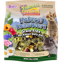 Brown's Tropical Carnival Natural Behaviors Grain-Free Pet Rabbit Daily Diet Food