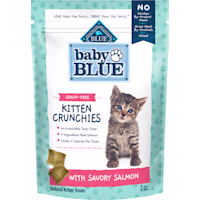 Blue Buffalo Baby BLUE Crunchies, Savory Salmon, Natural Kitten Treats