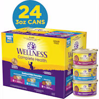 Wellness Complete Health Seafood Pate Favorites Variety Pack Wet Adult Cat Food