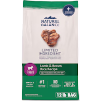 Natural Balance Limited Ingredient Small-Breed Adult Dry Dog Food with Healthy Grains Lamb & Brown Rice Recipe