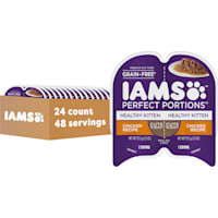 Iams Perfect Portions Grain Free Chicken Recipe Cuts in Gravy Healthy Kitten Wet Food