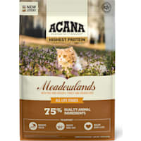 ACANA Grain-Free Meadowlands Chicken Turkey Fish and Cage-Free Eggs Dry Cat Food