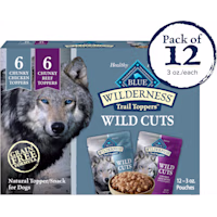 Blue Buffalo Wilderness Wild Cuts Chicken & Beef Wet Dog Food Toppers Variety Pack