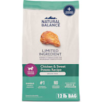 Natural Balance Limited Ingredient Small Breed Adult Grain-Free Dry Dog Food Chicken & Sweet Potato Recipe