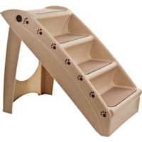 PETMAKER Folding Plastic Tan Pet Stairs