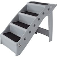 PETMAKER Folding Plastic Gray Pet Stairs