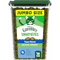 Greenies Feline Smartbites Healthy Tuna Flavor Indoor Cat Treats