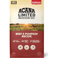 ACANA Grain Free, Singles Limited Ingredient, High Protein, Beef & Pumpkin Dry Dog Food
