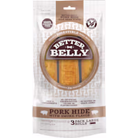 Better Belly Pork Hide Large Rolls Dog Treats