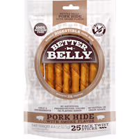 Better Belly Pork Hide Twist Dog Treats
