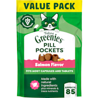 Greenies Feline Pill Pockets Salmon Flavor for Cats Soft Cat Treats