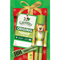 Greenies Original Teenie Nutcracker Natural Holiday Dental Dog Chew