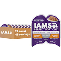 IAMS Perfect Portions Healthy Kitten Grain Free Chicken Recipe Wet Cat Food Pate