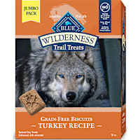 Blue Buffalo Blue Wilderness Trail Turkey, Grain-Free Treats Crunchy Dog Biscuits