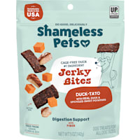 Shameless Pet Treats Duck Sweet Potato Jerky Bites Dog Treats