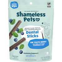 Shameless Pet Treats Blueberry and Mint Dental Stick Dog Treats