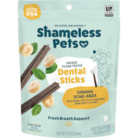 Shameless Pet Treats Banana and Bone Broth Dental Stick Dog Treats